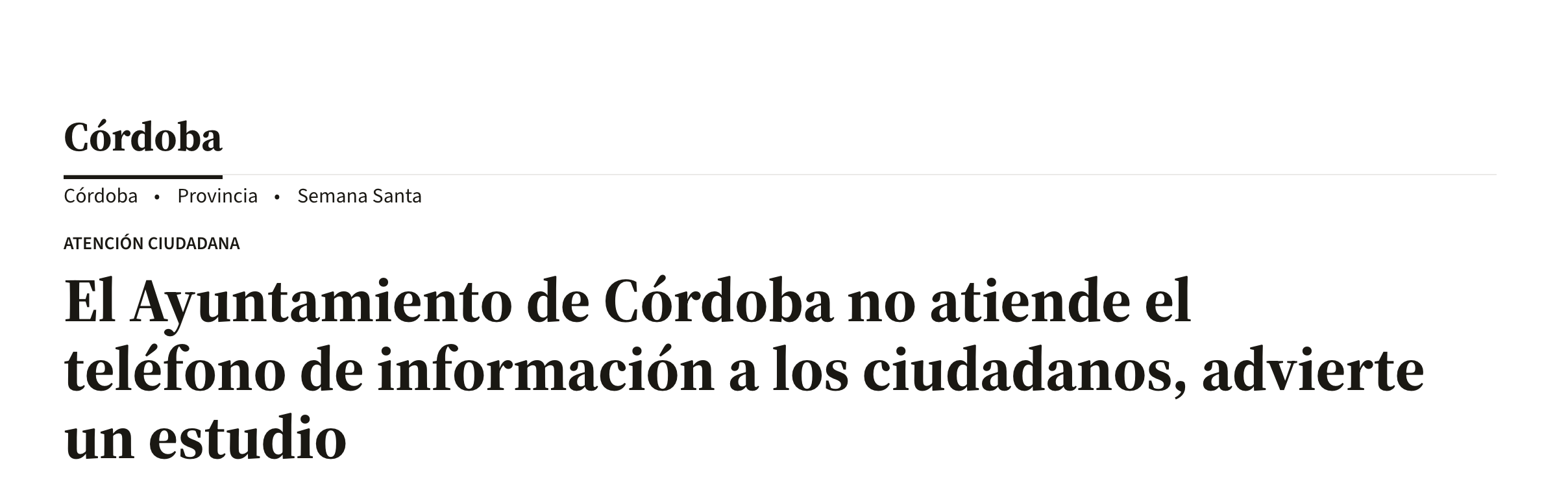 Noticia ayuntamiento atención telefónica