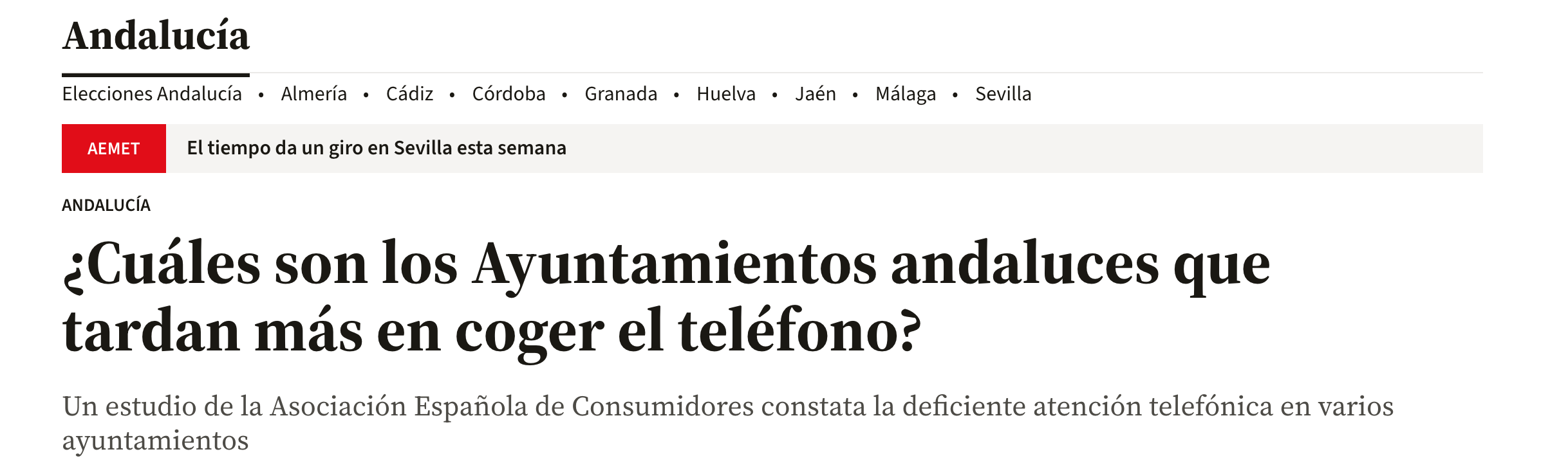 Noticia ayuntamiento atención telefónica
